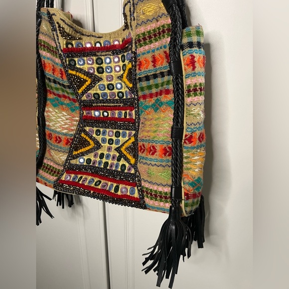 Big Buddha Beaded Tote Bag - Picture 3 of 9